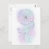 「生命Dreamcatcherの夢の」はパステル調の郵便はがきです ポストカード (正面/裏面)