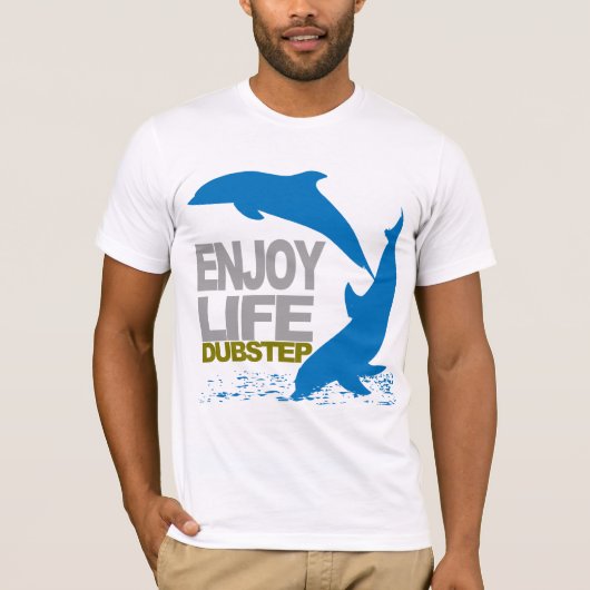 生命Dubstepの楽しむなTシャツ Tシャツ (正面)