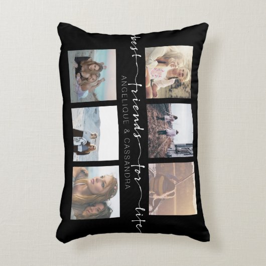 生命Instagramの写真のタイポグラフィのための親友 アクセントクッション (正面(垂直))