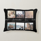 生命Instagramの写真のタイポグラフィのための親友 アクセントクッション (裏面)