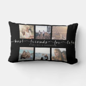 生命Instagramの写真のタイポグラフィのための親友 ランバークッション (裏面)
