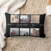 生命Instagramの写真のタイポグラフィのための親友 ランバークッション (ブランケット)