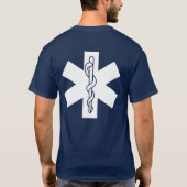 生命Tシャツの星 Tシャツ (裏面)