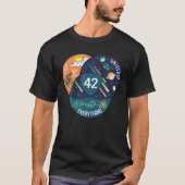生命The Universeとすべての42生命に答える Tシャツ (正面)
