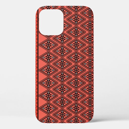 生地のパターン：青い背景の装飾。 Case-Mate iPhoneケース (裏面)