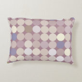 生地の円の抽象的なパターン アクセントクッション (裏面)