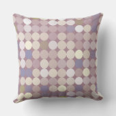 生地の円の抽象的なパターン クッション (裏面)