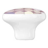 生地の円の抽象的なパターン セラミックノブ (側面)