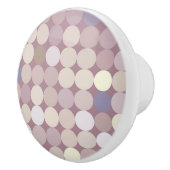 生地の円の抽象的なパターン セラミックノブ (右)