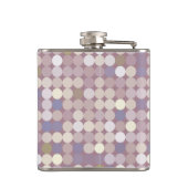 生地の円の抽象的なパターン フラスク (裏面)