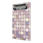 生地の円の抽象的なパターン ミニクリップボード (アングル2)