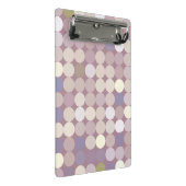 生地の円の抽象的なパターン ミニクリップボード (アングル)