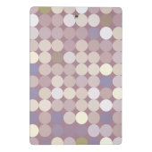 生地の円の抽象的なパターン ミニクリップボード (裏面)