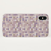 生地の円の抽象的なパターン Case-Mate iPhoneケース (裏面(横))