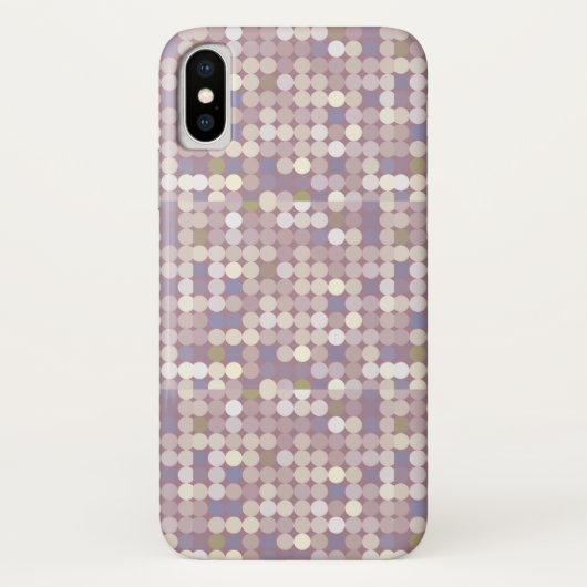 生地の円の抽象的なパターン Case-Mate iPhoneケース (裏面)