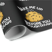 生地の前に私を焼くダークBG ラッピングペーパー (ロールコーナー)