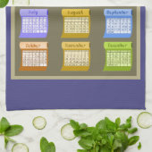 生地の台所茶カレンダータオル2019年のボルト キッチンタオル (折り畳み)