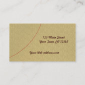 生地の花のステッチ 名刺 (裏面)