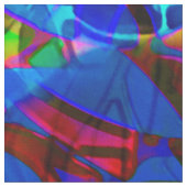 生地の花柄の抽象芸術のステンドグラス ファブリック (クローズアップ)