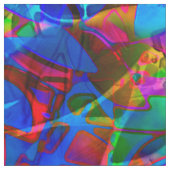 生地の花柄の抽象芸術のステンドグラス ファブリック (見本)