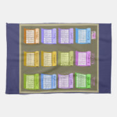 生地の茶台所タオル2013年のボルト キッチンタオル (横)