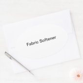 生地の軟化剤のボトルのラベル/ 楕円形シール (封筒)