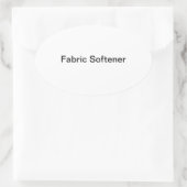 生地の軟化剤のボトルのラベル/ 楕円形シール (バッグ)