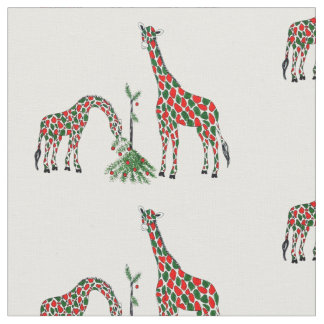 生地クリスマスのキリン ファブリック