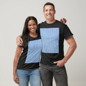 生地ストライプののテクスチ実在ャ、布。 Tシャツ (ユニセックス)