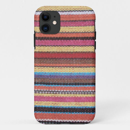 生地ストライプのパターンI +あなたのアイディア Case-Mate iPhoneケース (裏面)