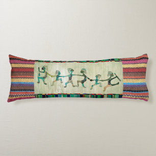 生地ストライプの模様I +ココペリ ボディピロー