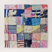 生地：ユニークバンコク手作り毛布 ジグソーパズル (横)