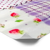 生地:ユニークバンコク手作り毛布 ポスター (角)