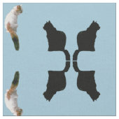 生地 – 万華鏡のように千変万化するパターン猫 ファブリック (クローズアップ)