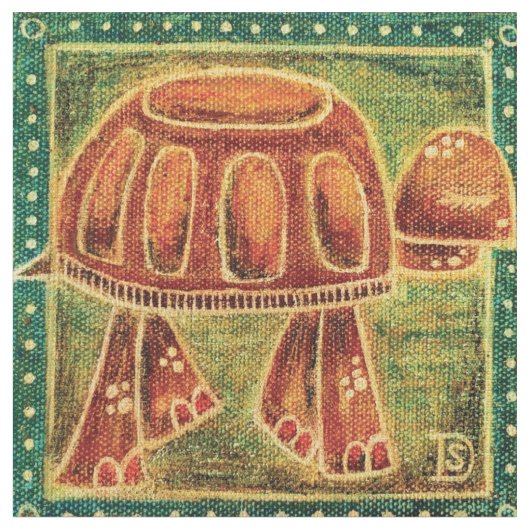 生地、砂漠カメ ファブリック (クローズアップ)