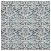 生地 - 青と白のアールヌーヴォー模様 ファブリック (見本)