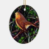 生垣のロビン セラミックオーナメント (右)