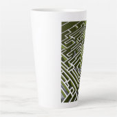 生垣の迷路 カフェラテマグ (正面)