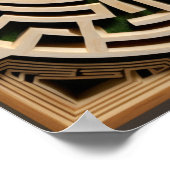 生垣の迷路 ポスター (角)