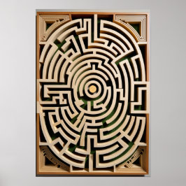 生垣の迷路 ポスター