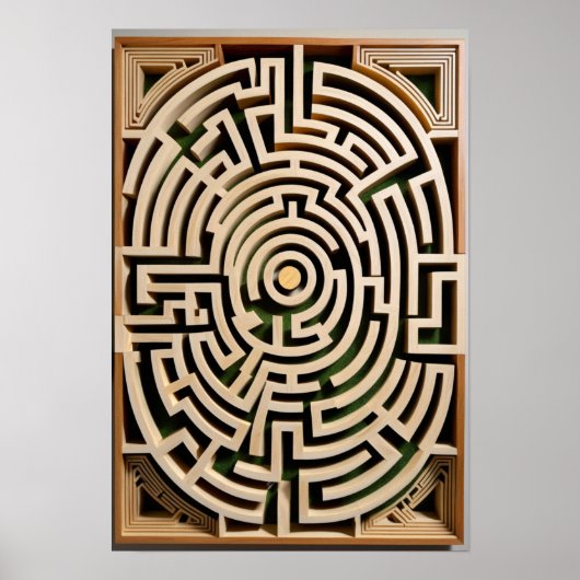 生垣の迷路 ポスター (正面)