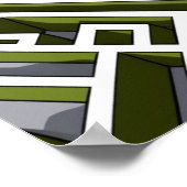 生垣の迷路 ポスター (角)