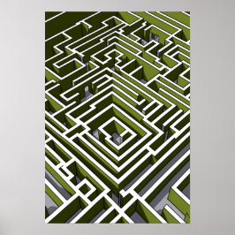 生垣の迷路 ポスター