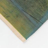 生垣を飛び越える馬のジョッキーのサーカスのポスター フリースブランケット (角)