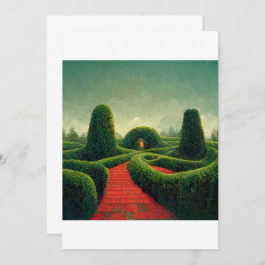 生垣 招待状 (正面/裏面)