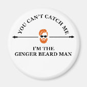 生姜おもしろいひげの男の言葉 マグネット (正面)