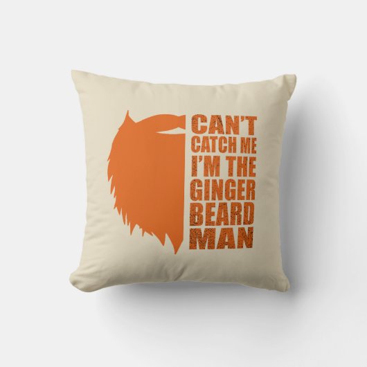 生姜おもしろいひげ男についての引用文 クッション (正面)