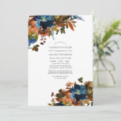 生姜と海軍のフローラお祝いの写真 招待状 (スタンド正面)