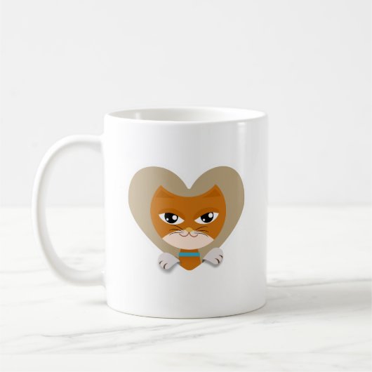 生姜の猫が大好き コーヒーマグカップ (左)