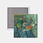 生姜の瓶とナスを持つ静物人生,セザンヌ マグネット (正面/裏面)